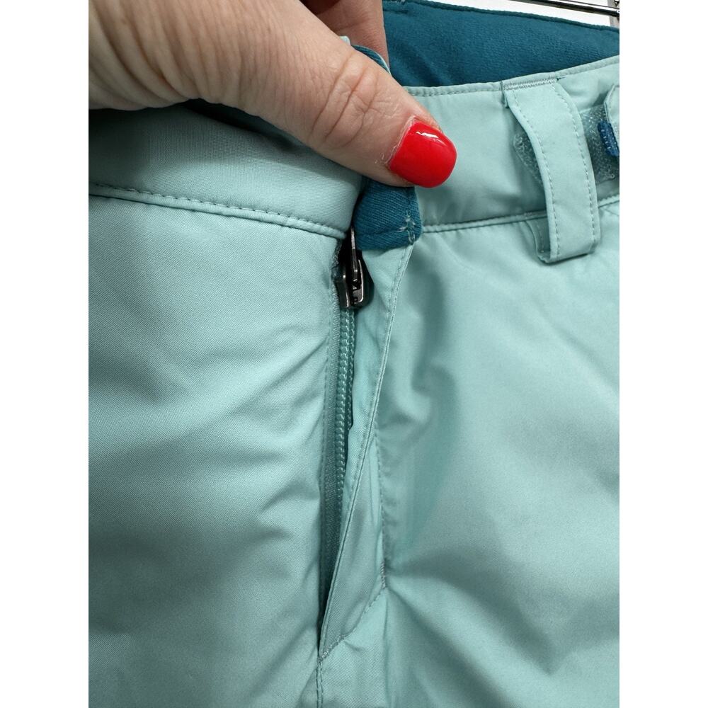 Patagonia Youth Powder Town Pants Skiff Blue Size Medium 10 Light Blue Snow Ski - Picture 5 of 16
